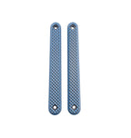 Altamont Grip Panel for ASD E-Brake – Blue/Black G10, Dimple Texture